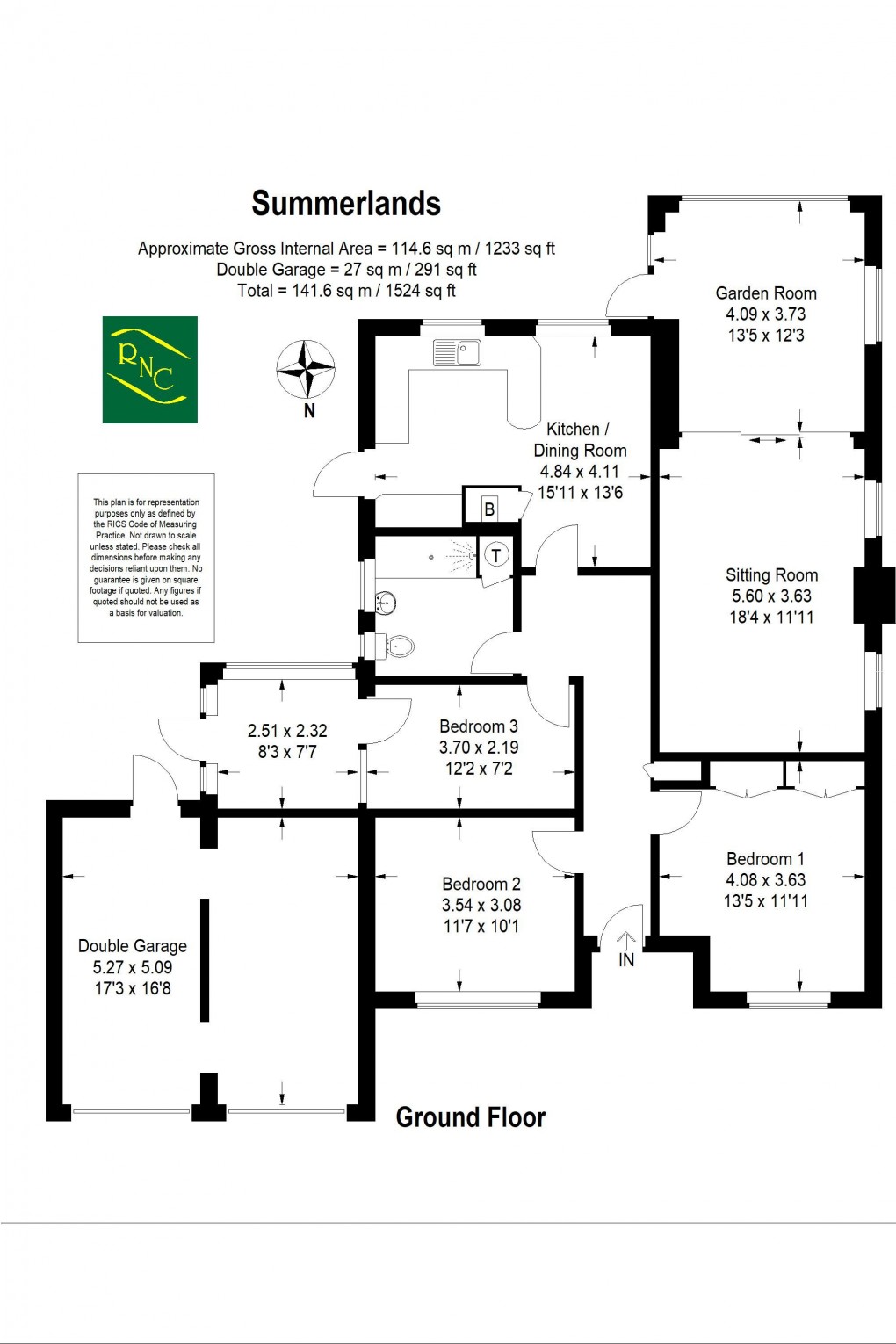 Floorplan for Summerlands, Cranleigh, GU6