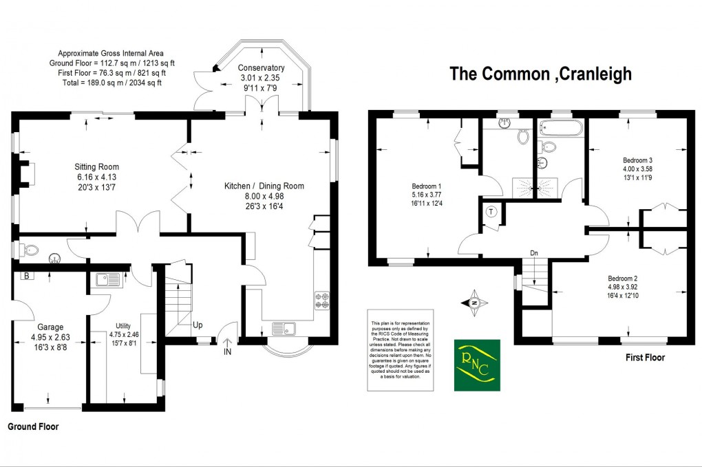 Floorplan for The Common, Cranleigh, GU6