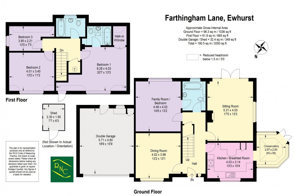 Floorplan for Farthingham Lane, Ewhurst, GU6