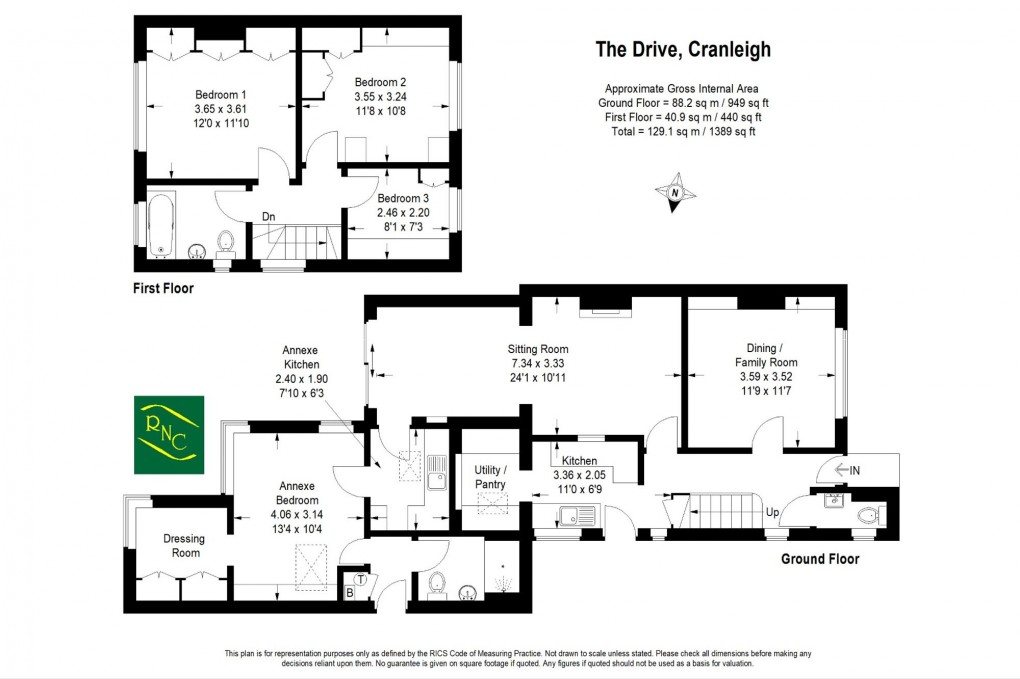 Floorplan for The Drive, Cranleigh, GU6
