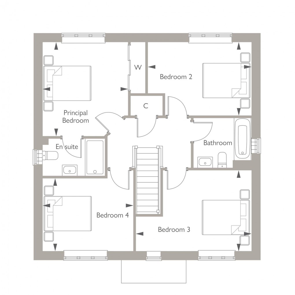 Floorplan for Willow Fields, Alfold, GU6
