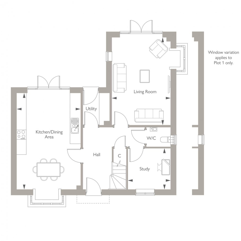 Floorplan for Willow Fields, Alfold, GU6