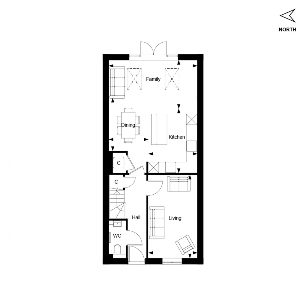 Floorplan for The Orchards, Leighwood Fields, GU6
