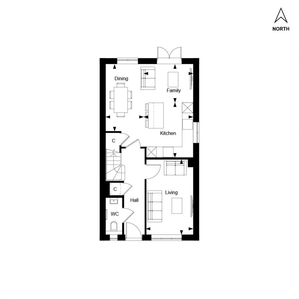 Floorplan for The Orchards, Leighwood Fields, GU6