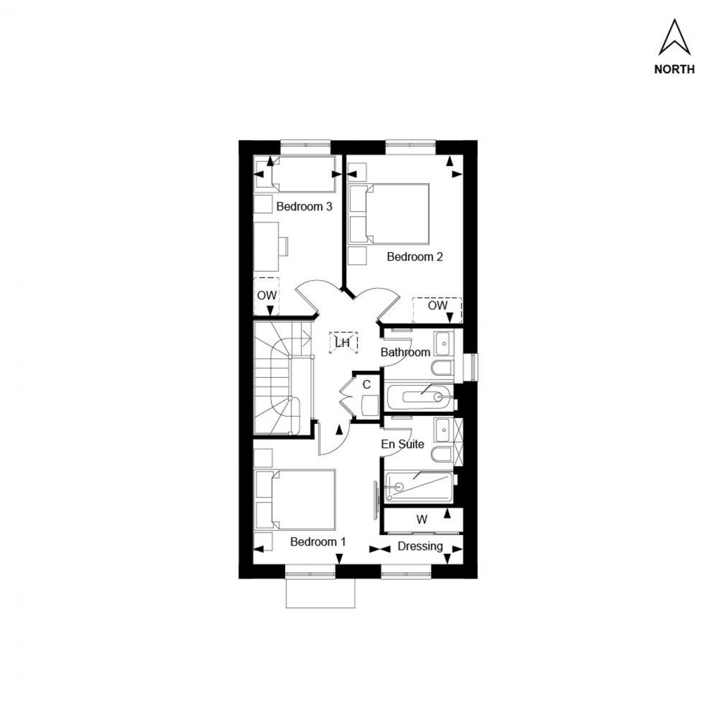 Floorplan for The Orchards, Leighwood Fields, GU6