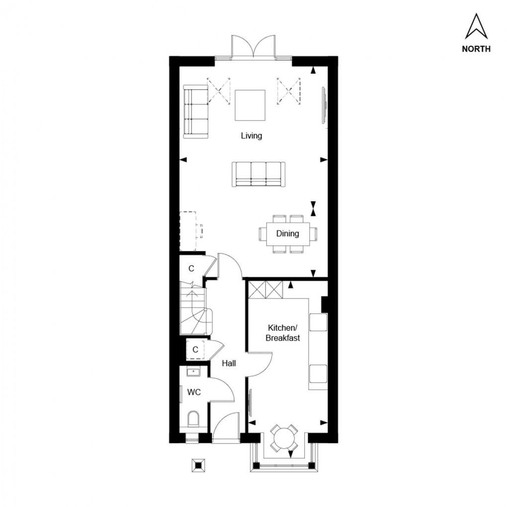 Floorplan for The Orchards, Leighwood Fields, GU6