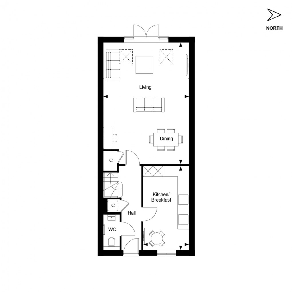 Floorplan for The Orchards, Leighwood Fields, GU6