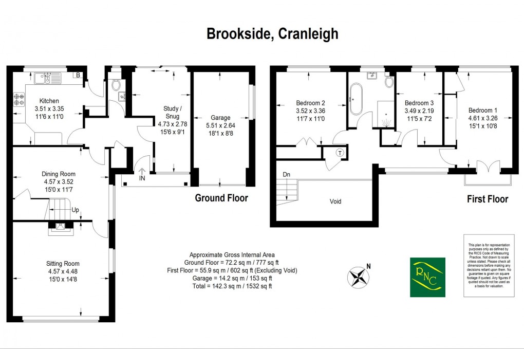 Floorplan for Brookside, Cranleigh, GU6
